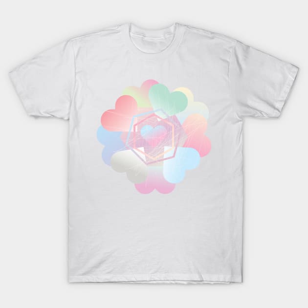 kawaii - in love - pink T-Shirt by Tangerine Dusk